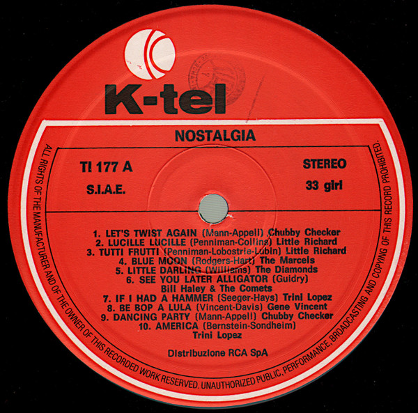 Various - Nostalgia | K-Tel (TI 177) - 3