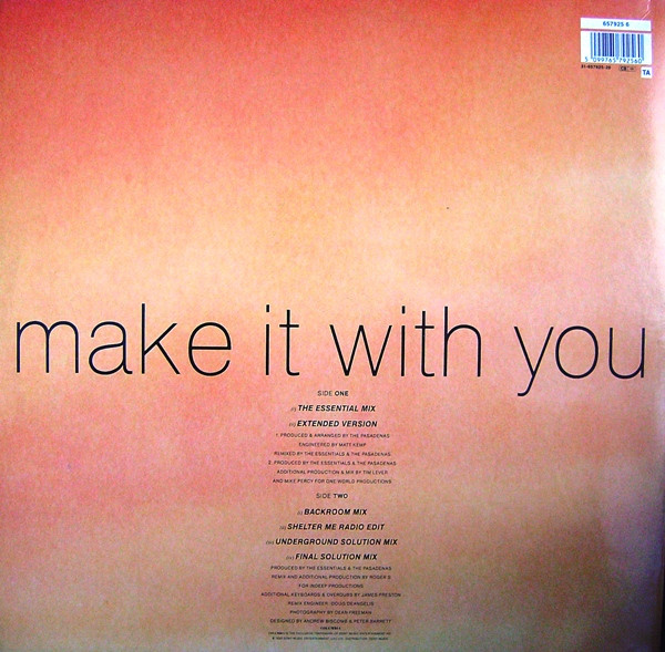 The Pasadenas - Make It With You | Columbia (657925 6) - 2