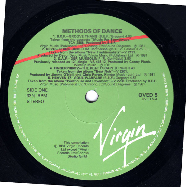 Various - Methods Of Dance | Virgin (OVED 5) - 3 Various - Methods Of Dance | Virgin (OVED 5) - 3