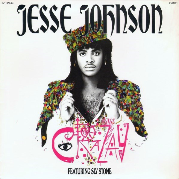 Jesse Johnson Featuring Sly Stone - Crazay | A&M Records (SP-12204) - main