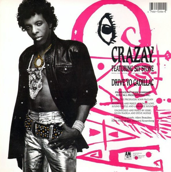 Jesse Johnson Featuring Sly Stone - Crazay | A&M Records (SP-12204) - 2