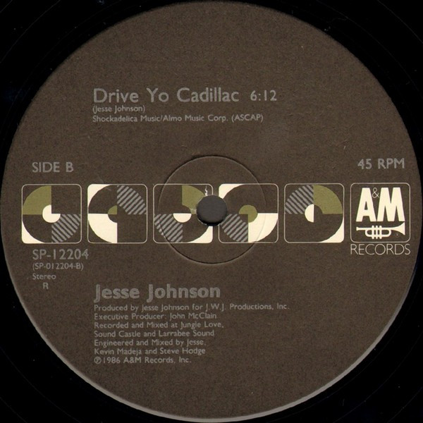 Jesse Johnson Featuring Sly Stone - Crazay | A&M Records (SP-12204) - 4