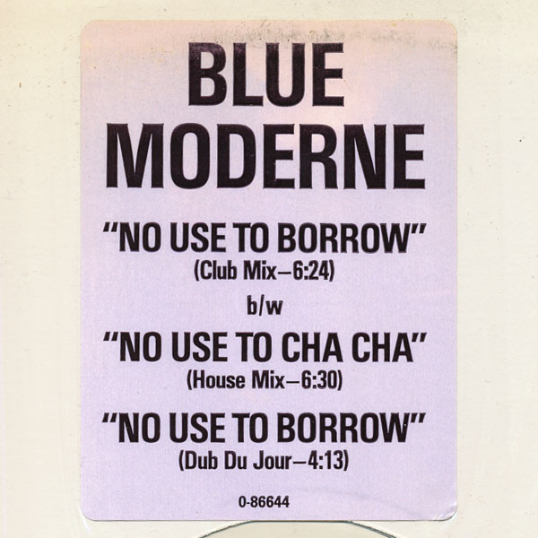 Blue Moderne - No Use To Borrow | Atlantic (0-86644) - 3 Blue Moderne - No Use To Borrow | Atlantic (0-86644) - 3