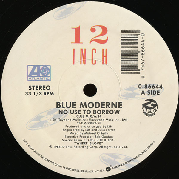 Blue Moderne - No Use To Borrow | Atlantic (0-86644) - main Blue Moderne - No Use To Borrow | Atlantic (0-86644) - main