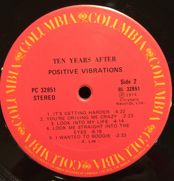 Ten Years After - Positive Vibrations [Vinyl] | Columbia (PC 32851) - 4