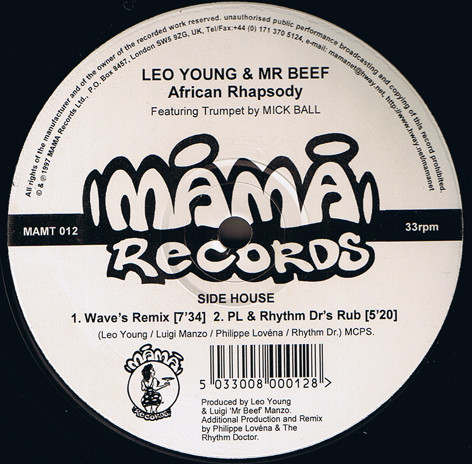Leo Young  &  Mr. Beef - African Rhapsody | MAMA Records (MAMT 012)