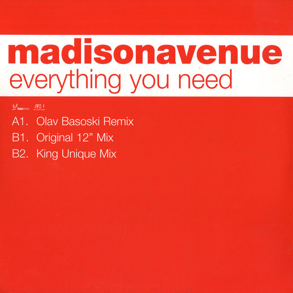 Madison Avenue - Everything You Need | Vicious Grooves (VCRT 82) - main Madison Avenue - Everything You Need | Vicious Grooves (VCRT 82) - main