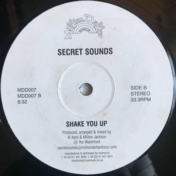 Secret Sounds - Shake You Up / Move Ya | Million Dollar Disco (MDD007) - 2