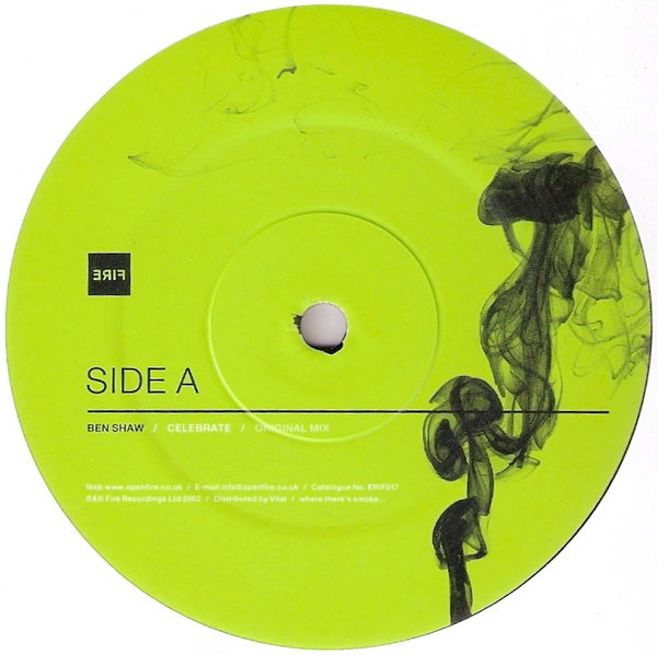Ben Shaw - Celebrate | Fire (ERIF017) - 2