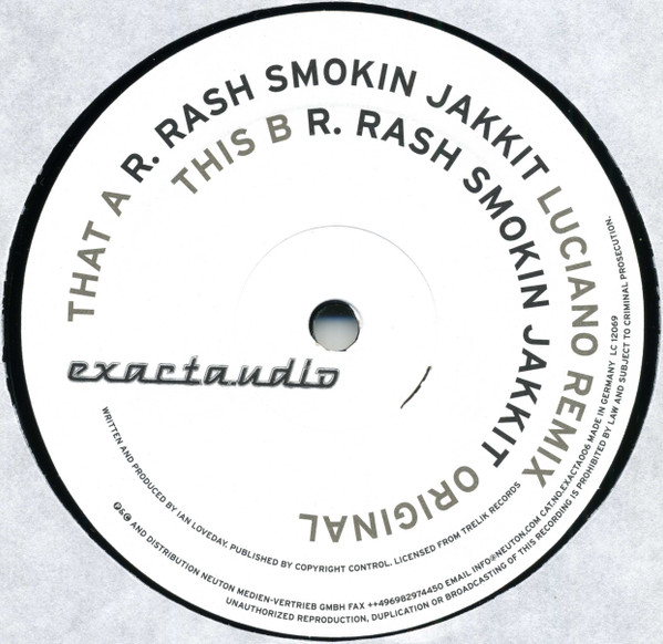 R. Rash - Smokin Jakkit (Luciano Remix) | Exacta.udio (exacta006) - 3