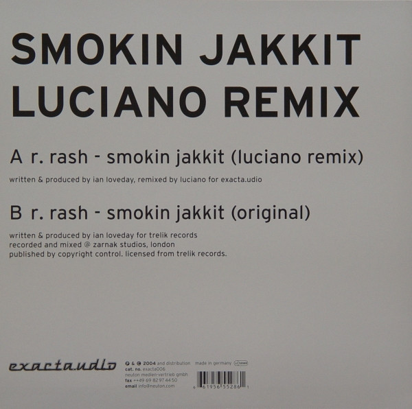 R. Rash - Smokin Jakkit (Luciano Remix) | Exacta.udio (exacta006) - 2