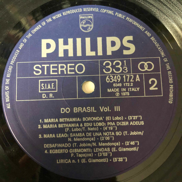 Various - Do Brasil Vol.3 | Philips (6349 172 A) - 4 Various - Do Brasil Vol.3 | Philips (6349 172 A) - 4