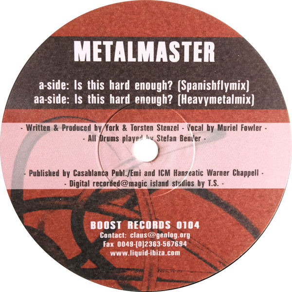 Metalmaster - Is This Hard Enough? | Boost (BOOST 0104)