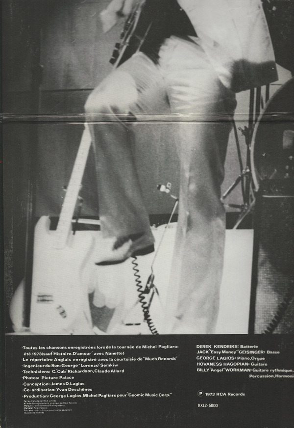 M. Pagliaro - Pagliaro "Live" | RCA Victor (KXL2-5000) - 2