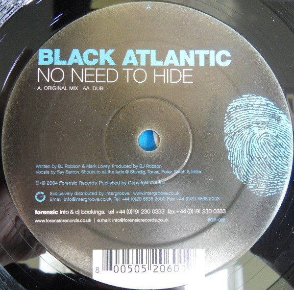 Black Atlantic - No Need To Hide | Forensic Records (FOR-028) - 2 Black Atlantic - No Need To Hide | Forensic Records (FOR-028) - 2