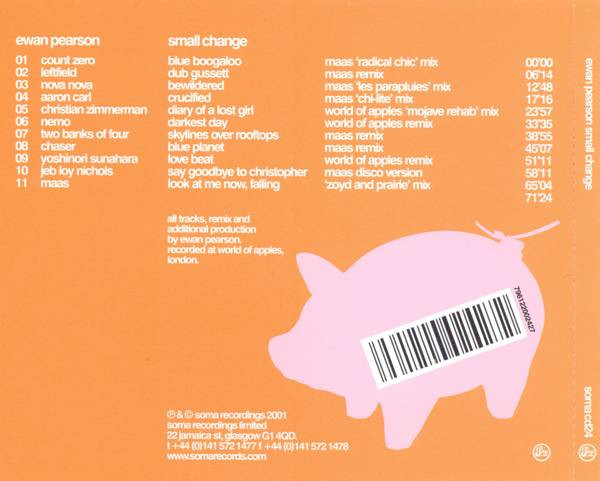 Ewan Pearson - Small Change | Soma Quality Recordings (soma cd24) - 2