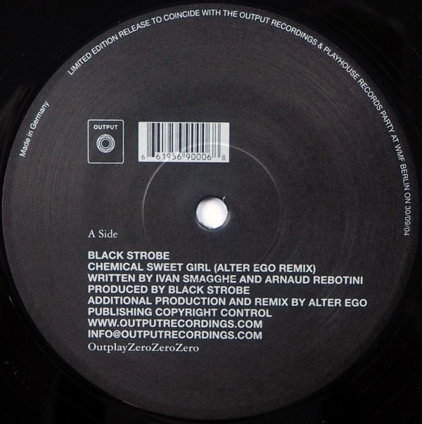Black Strobe / Captain Comatose - OutPlay Zero Zero Zero | Output (OUTPLAY 000) - 4 Black Strobe / Captain Comatose - OutPlay Zero Zero Zero | Output (OUTPLAY 000) - 4
