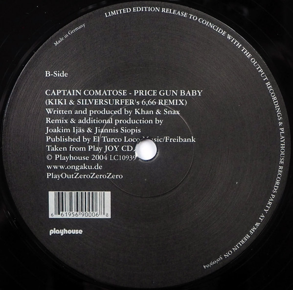 Black Strobe / Captain Comatose - OutPlay Zero Zero Zero | Output (OUTPLAY 000) - 3 Black Strobe / Captain Comatose - OutPlay Zero Zero Zero | Output (OUTPLAY 000) - 3