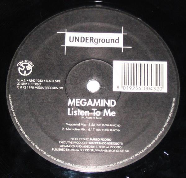 Megamind - Listen To Me | Underground (UND 1033) - 2