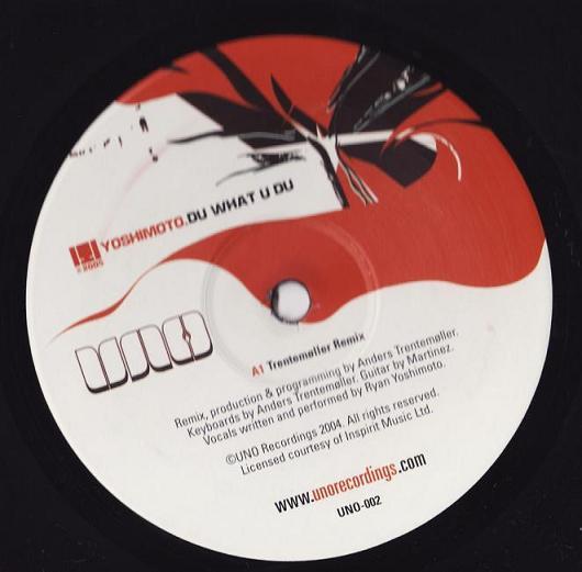 Yoshimoto - Du What U Du | Uno Recordings (UNO-002) - 2