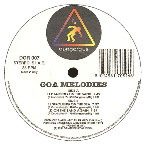 Goa Melodies - Dancing On The Sand | Dangerous (DGR 007) - 4 Goa Melodies - Dancing On The Sand | Dangerous (DGR 007) - 4
