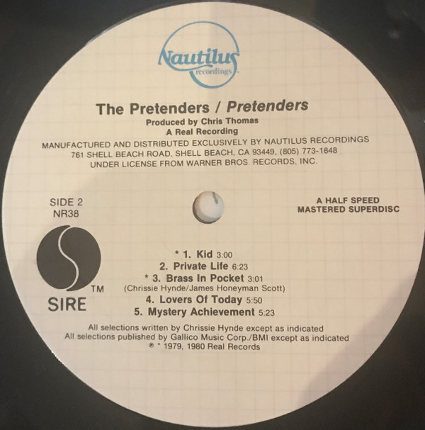 Pretenders - Pretenders | Nautilus Recordings (NR 38) - 4