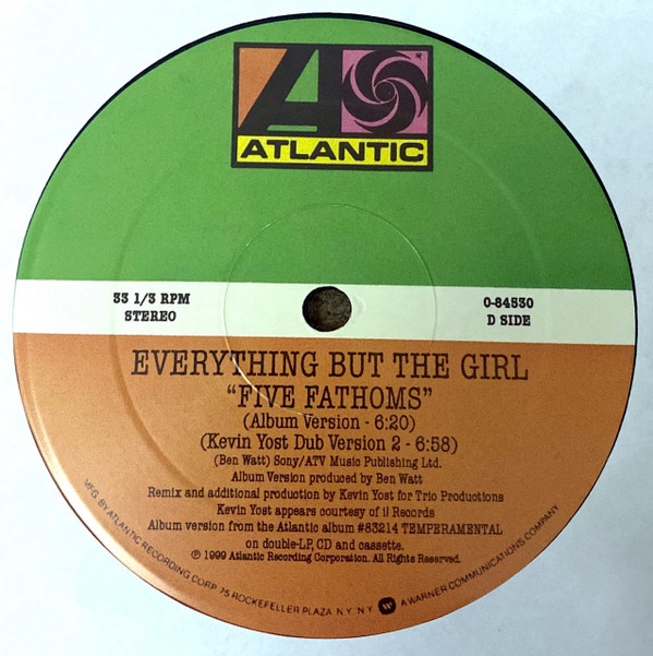 Everything But The Girl - Five Fathoms | Atlantic (0-84530) - 7 Everything But The Girl - Five Fathoms | Atlantic (0-84530) - 7