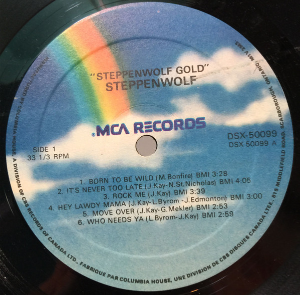 Steppenwolf - Gold (Their Great Hits) | MCA Records (DSX-50099) - 3 Steppenwolf - Gold (Their Great Hits) | MCA Records (DSX-50099) - 3