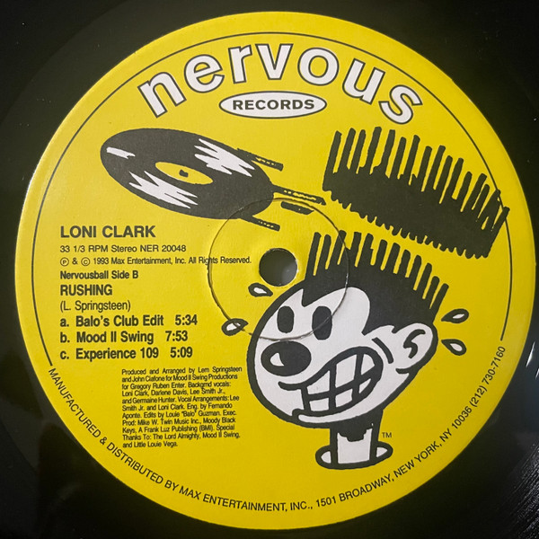 Loni Clark - Rushing | Nervous Records (NER 20048) - 3 Loni Clark - Rushing | Nervous Records (NER 20048) - 3