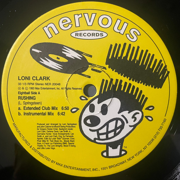 Loni Clark - Rushing | Nervous Records (NER 20048) - 2 Loni Clark - Rushing | Nervous Records (NER 20048) - 2