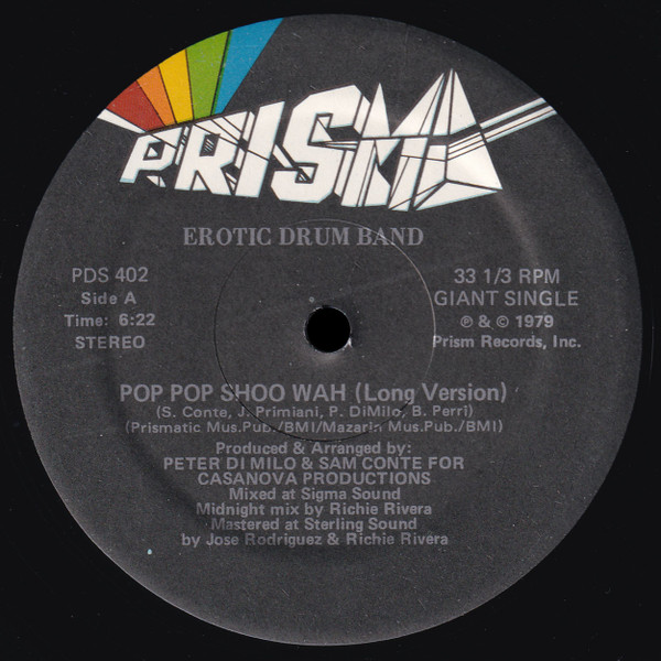 Erotic Drum Band - Pop Pop Shoo Wah | Prism (PDS 402) - main