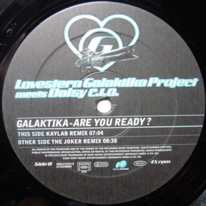 Lovestern Galaktika Project Meets Daisy C.I.O. - Galaktika - Are You Ready? Vinyl 02 | Dance Division (DAD 671414 8) - main