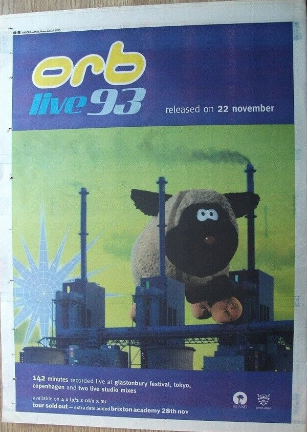 The Orb - Live 93 | Island Records (ILPSQ 8022) - 20 The Orb - Live 93 | Island Records (ILPSQ 8022) - 20
