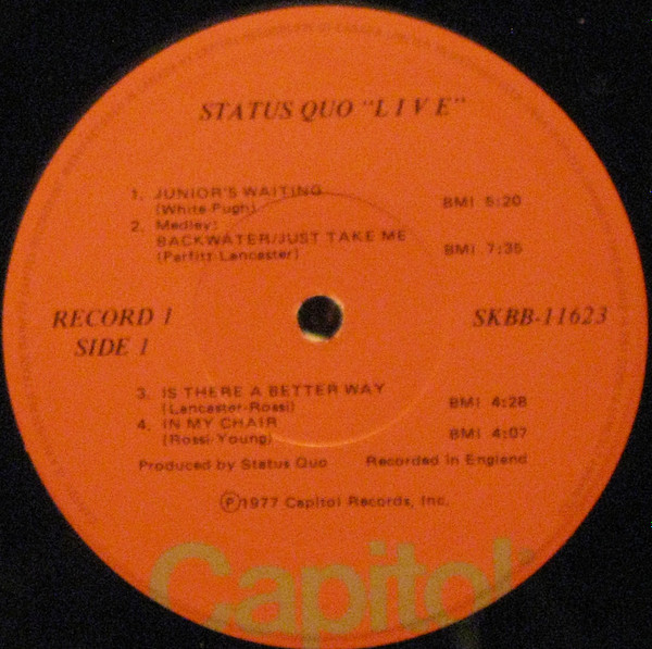 Status Quo - Live | Capitol Records (SKBB-11623) - 4