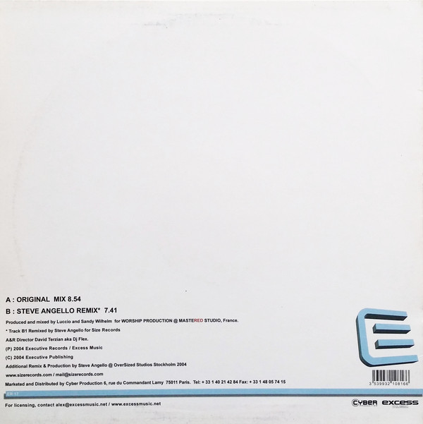 DJ Luccio Featuring Sandy Wilhelm - No Fear | Executive Records (ER 017) - 2 DJ Luccio Featuring Sandy Wilhelm - No Fear | Executive Records (ER 017) - 2