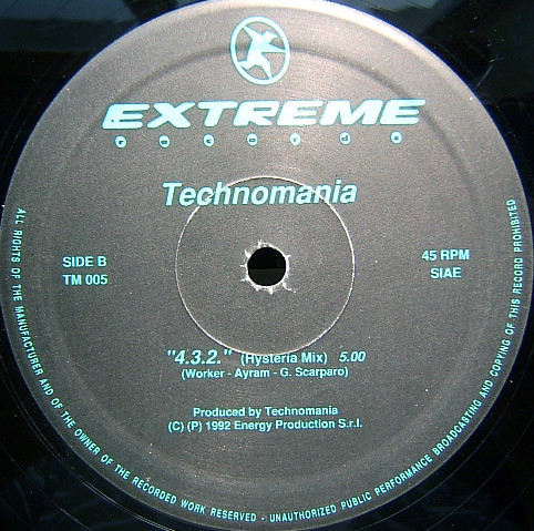 Technomania - 4.3.2. | Extreme Records (TM 005) - 2