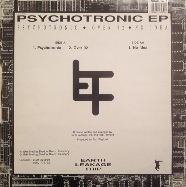 Earth Leakage Trip - Psychotronic EP | Moving Shadow (SHADOW 1) - 2 Earth Leakage Trip - Psychotronic EP | Moving Shadow (SHADOW 1) - 2