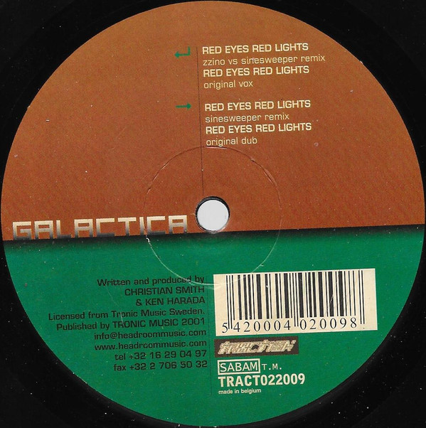 Galactica - Red Eyes Red Lights | Traction (TRACT022009) - main Galactica - Red Eyes Red Lights | Traction (TRACT022009) - main