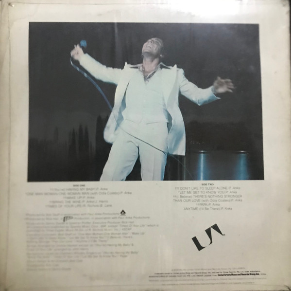 Paul Anka - Times Of Your Life | United Artists Records (UA-LA569-G) - 2