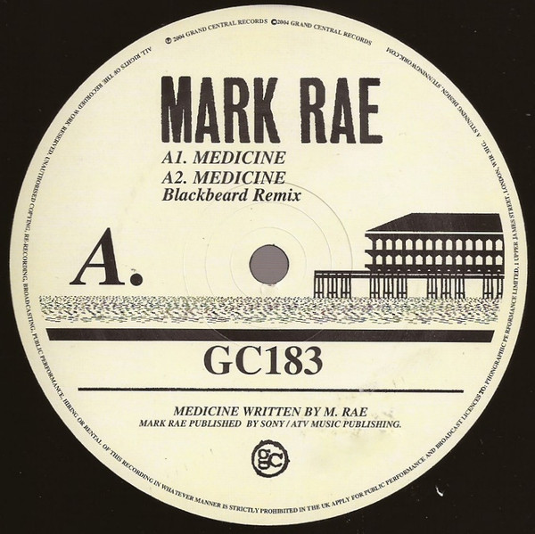 Mark Rae - Medicine | Grand Central Records (GC 183) - 2 Mark Rae - Medicine | Grand Central Records (GC 183) - 2
