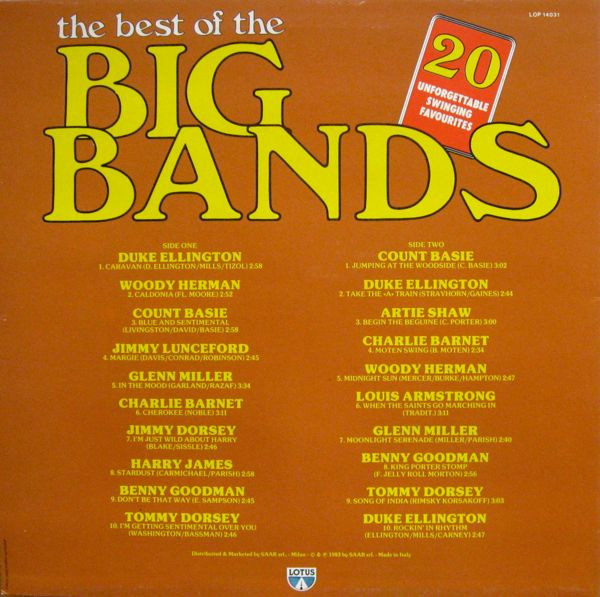 Various - The Best Of The Big Bands - 20 Unforgettable Swinging Favourites | Lotus (LOP 14031) - 2 Various - The Best Of The Big Bands - 20 Unforgettable Swinging Favourites | Lotus (LOP 14031) - 2