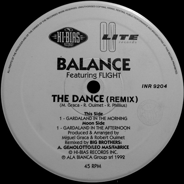 Balance Featuring Rudy "Flight" Philips - The Dance (Remix) | In Lite (INR 9204)