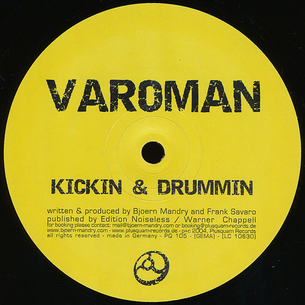 Varoman - It's Beautiful / Kickin & Drummin | Plusquam Records (PQ 105)