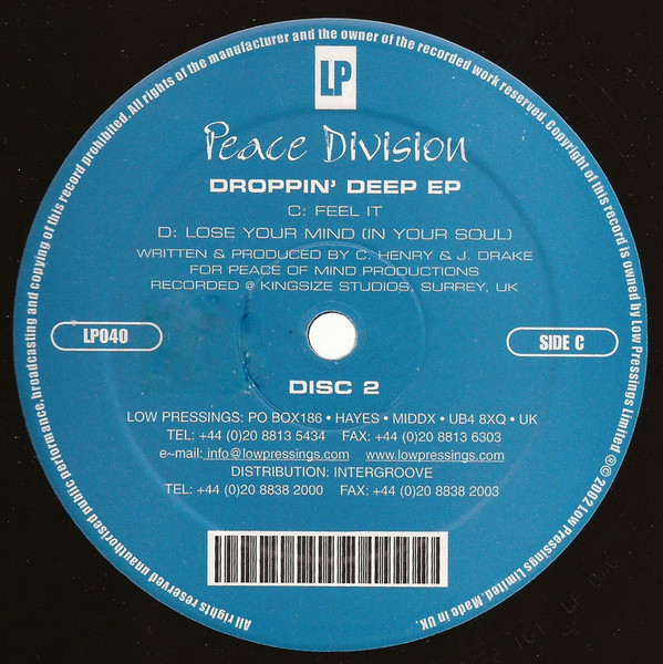 Peace Division - Droppin' Deep EP | Low Pressings (LP040) - 3