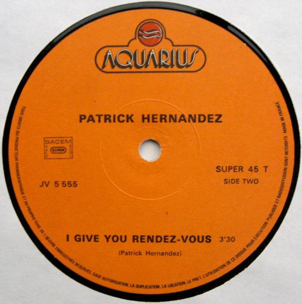 Patrick Hernandez - Born To Be Alive | Aquarius (JV 5555) - 4 Patrick Hernandez - Born To Be Alive | Aquarius (JV 5555) - 4