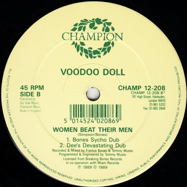 Voodoo Doll - Women Beat Their Men | Champion (CHAMP 12-208) - 3 Voodoo Doll - Women Beat Their Men | Champion (CHAMP 12-208) - 3