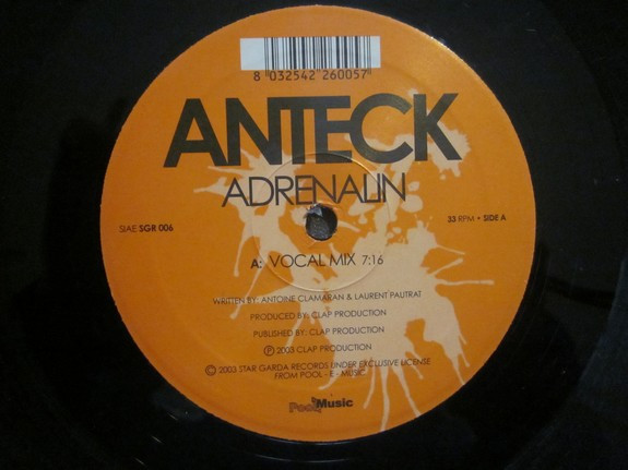 Anteck - Adrenalin | Star Garda Records (SGR 006) - 2