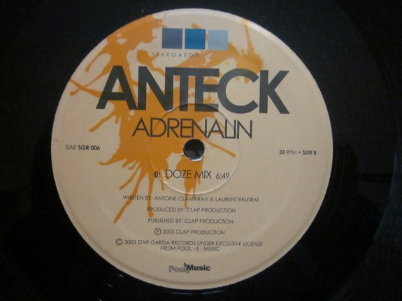 Anteck - Adrenalin | Star Garda Records (SGR 006) - 3