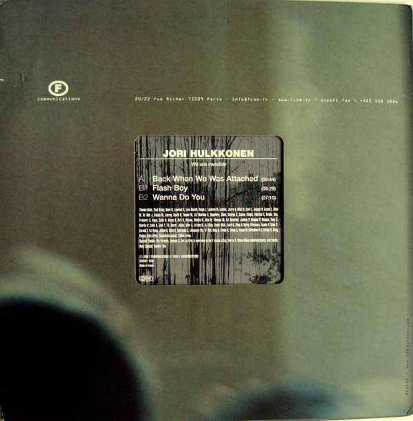 Jori Hulkkonen - We Are Invisible | F Communications (F 126) - 3 Jori Hulkkonen - We Are Invisible | F Communications (F 126) - 3