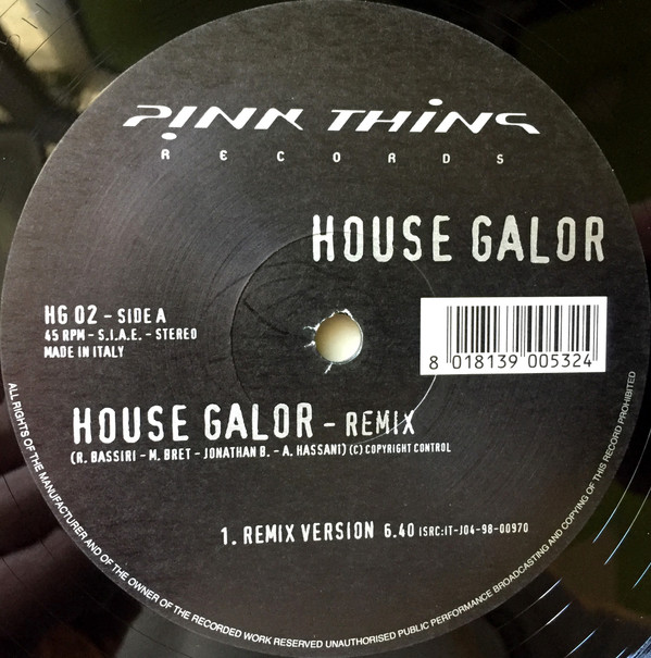 House Galor - House Galor (Remix) | Pink Thing Records (HG 02)
